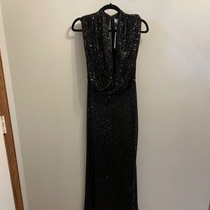 Black Sequin Jarlo Dress